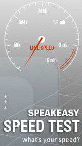Test your connection speed.